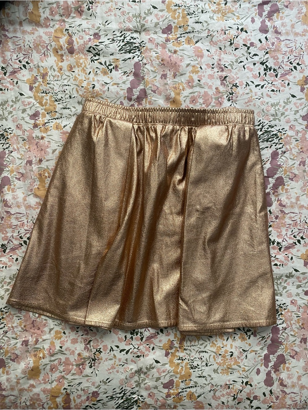 BCBG Metallic Gold Skirt XS